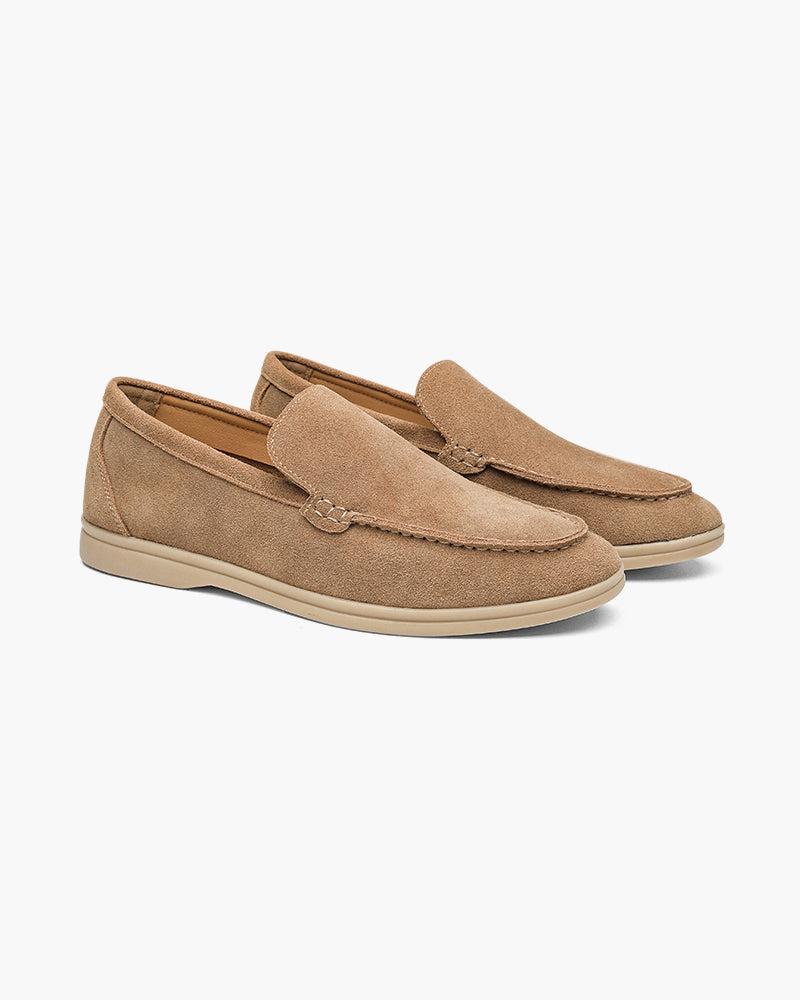 St. James – Comfortabele Suède Loafer-Karamel