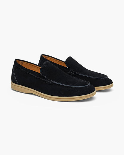 St. James – Comfortabele Suède Loafer-Zwart