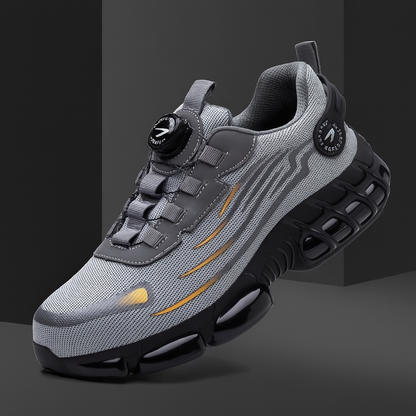 St. James – Ultralichte en Veilige Sneaker voor Heren – Grijs