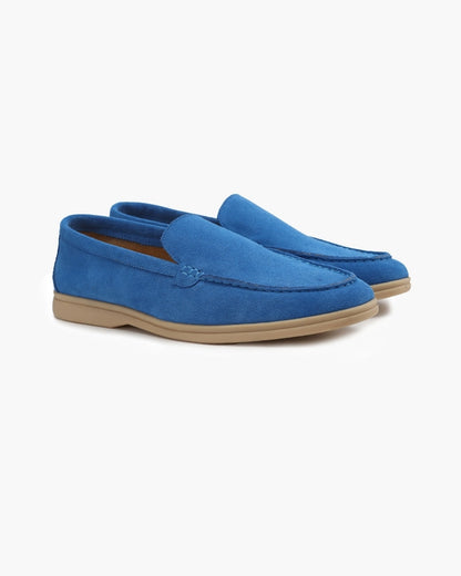 St. James – Comfortabele Suède Loafer-Blauw